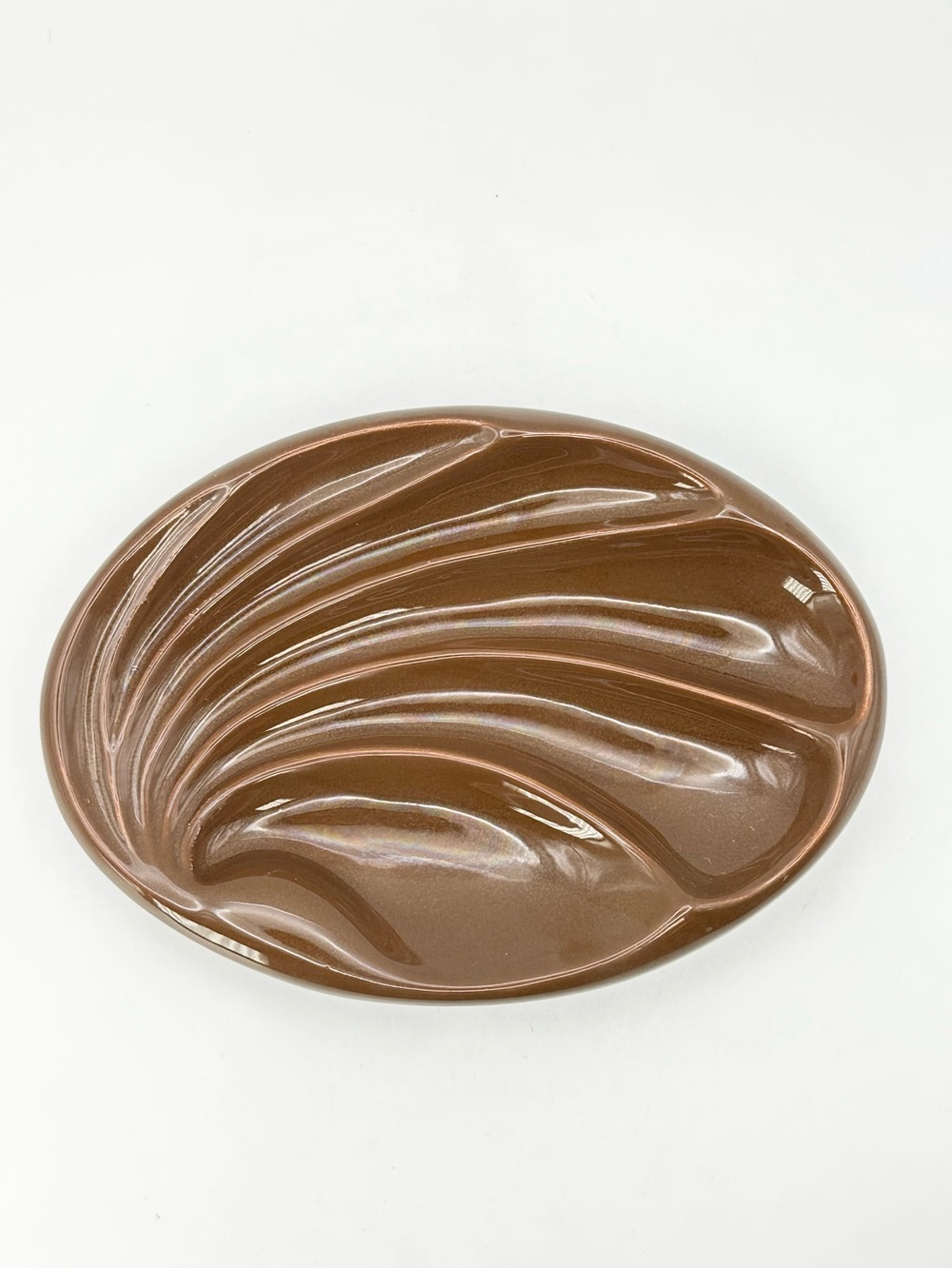 Vintage Brown Clam Shell Soap Dish Vohann of California